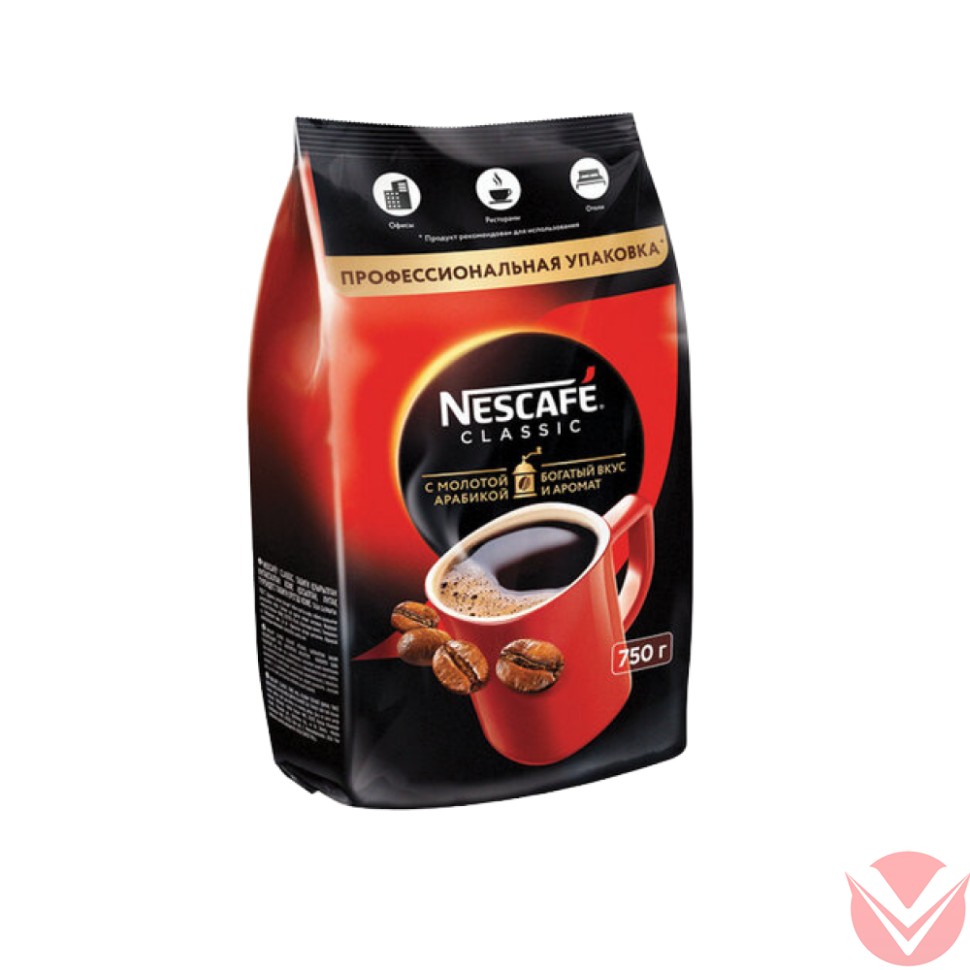 Нескафе Классик, 750 гр, пакет фото 1 — Интернет-магазин доставки продуктов и воды ВКУСНЫЙ