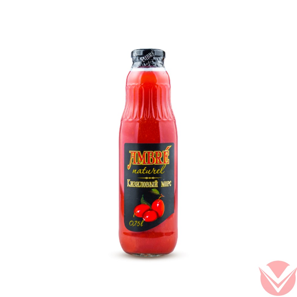 Морс Кизиловый 0,75л фото 1 — Интернет-магазин доставки продуктов и воды ВКУСНЫЙ