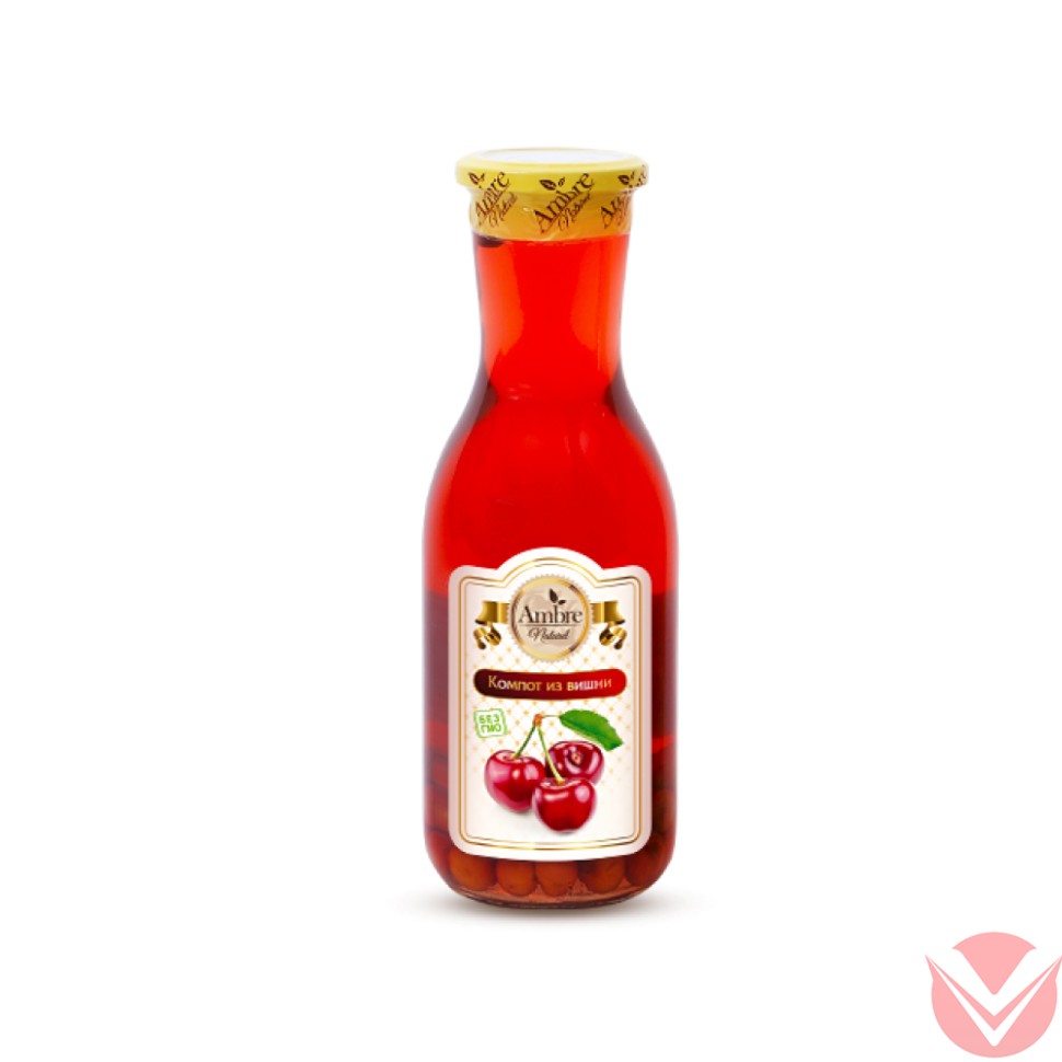 Компот из Вишни 1л фото 1 — Интернет-магазин доставки продуктов и воды ВКУСНЫЙ