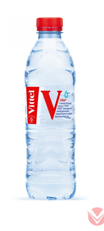 Vittel Вода минеральная столовая/питьевая негазированная 0.5л фото 1 — Интернет-магазин доставки продуктов и воды ВКУСНЫЙ