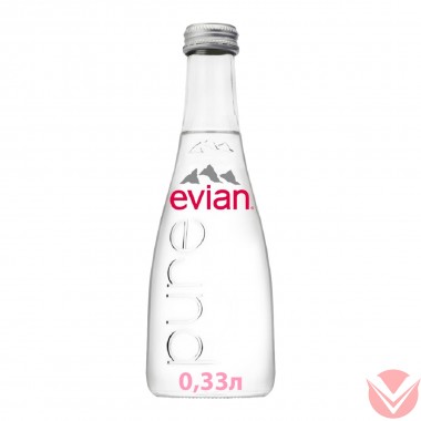 Вода питьевая Evian Негазированная вода ст/б 0,33л — Интернет-магазин доставки продуктов и воды ВКУСНЫЙ