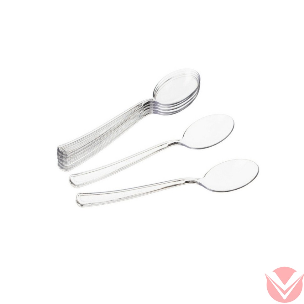 Ложка столовая Премиум прозрачная, 100 шт фото 1 — Интернет-магазин доставки продуктов и воды ВКУСНЫЙ