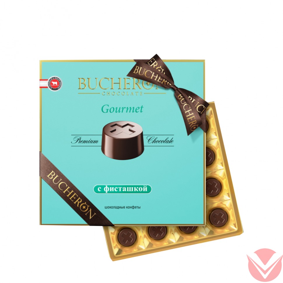 Bucheron gourmet Шоколадные конфеты с фисташками, 180гр фото 1 — Интернет-магазин доставки продуктов и воды ВКУСНЫЙ