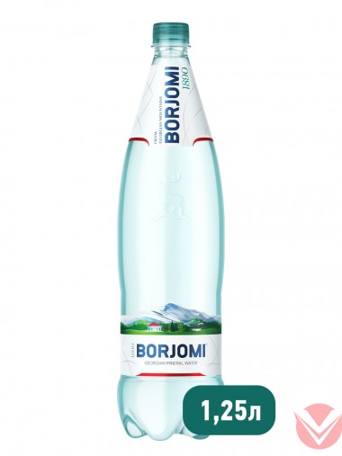 Borjomi вода природная минеральная 1,25 л ПЭТ — Интернет-магазин доставки продуктов и воды ВКУСНЫЙ