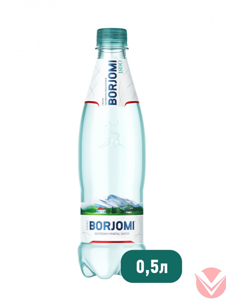 Borjomi вода природная минеральная 0,5 л ПЭТ фото 1 — Интернет-магазин доставки продуктов и воды ВКУСНЫЙ