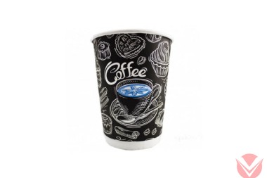 Стакан бум 350 мл Десерт, 50 шт — Интернет-магазин доставки продуктов и воды ВКУСНЫЙ