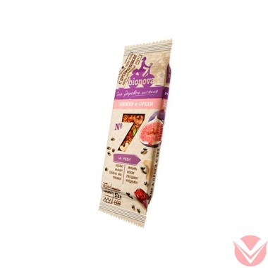 Bionova фруктово-ореховый батончик с инжиром, 35 г — Интернет-магазин доставки продуктов и воды ВКУСНЫЙ