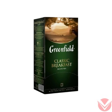 Гринфилд Классический завтрак, 25 пак — Интернет-магазин доставки продуктов и воды ВКУСНЫЙ