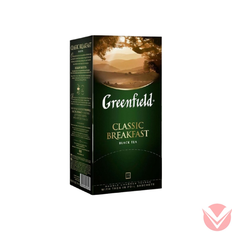 Гринфилд Классический завтрак, 25 пак фото 1 — Интернет-магазин доставки продуктов и воды ВКУСНЫЙ