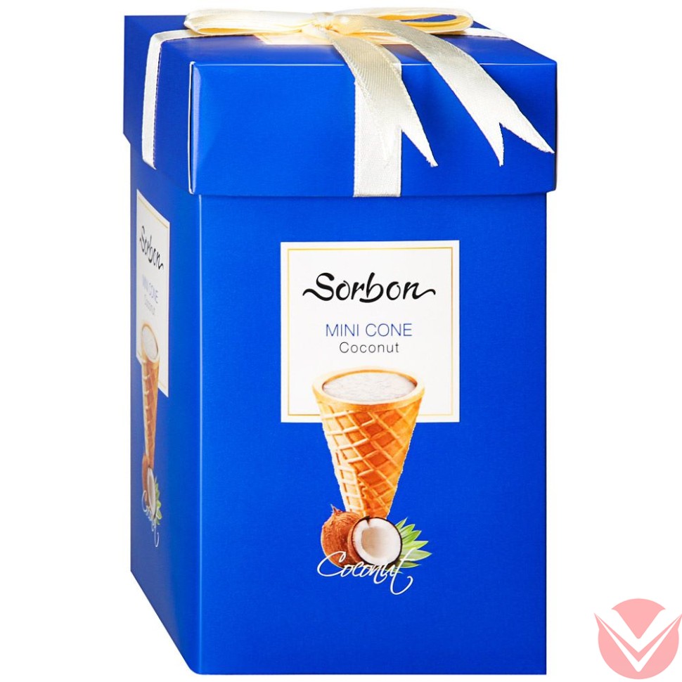 СОРБОН Мини-рожок кокос, 200 гр фото 1 — Интернет-магазин доставки продуктов и воды ВКУСНЫЙ
