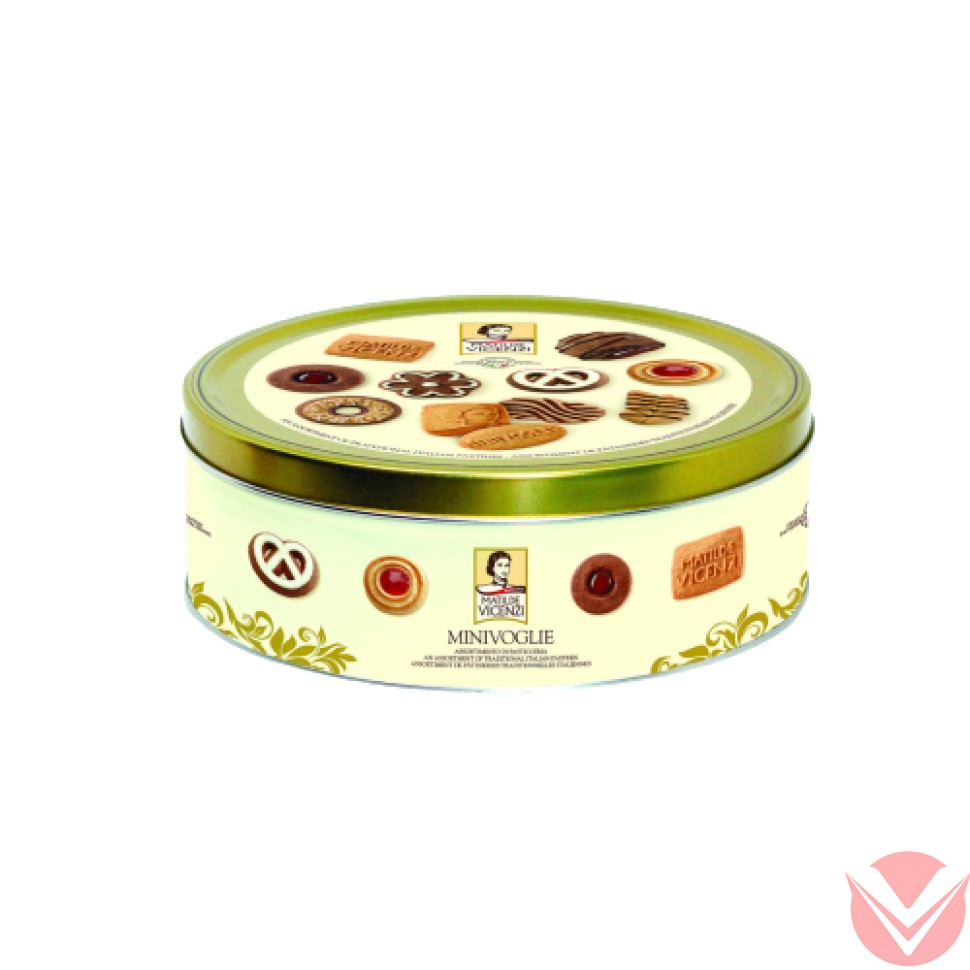 Печенье-Ассорти VICENZI, ж/б, 350 гр фото 1 — Интернет-магазин доставки продуктов и воды ВКУСНЫЙ