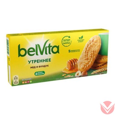 Печенье Утреннее Belvit Фундук-Мед — Интернет-магазин доставки продуктов и воды ВКУСНЫЙ