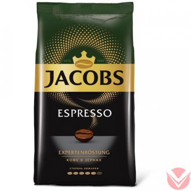 Кофе JACOBS ESPRESSO 1кг, зерно — Интернет-магазин доставки продуктов и воды ВКУСНЫЙ