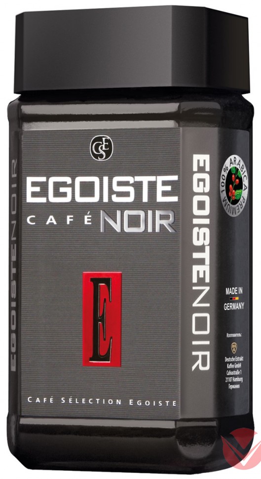 EGOISTE Кофе растворимый сублимированный NOIR 100г фото 1 — Интернет-магазин доставки продуктов и воды ВКУСНЫЙ
