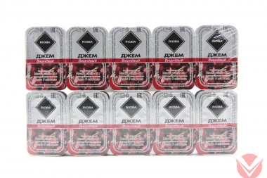 RIOBA Джем порционный Вишня, 20x20г — Интернет-магазин доставки продуктов и воды ВКУСНЫЙ