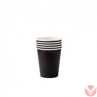 Стакан бум. 250мл, черн, 50 шт — Интернет-магазин доставки продуктов и воды ВКУСНЫЙ
