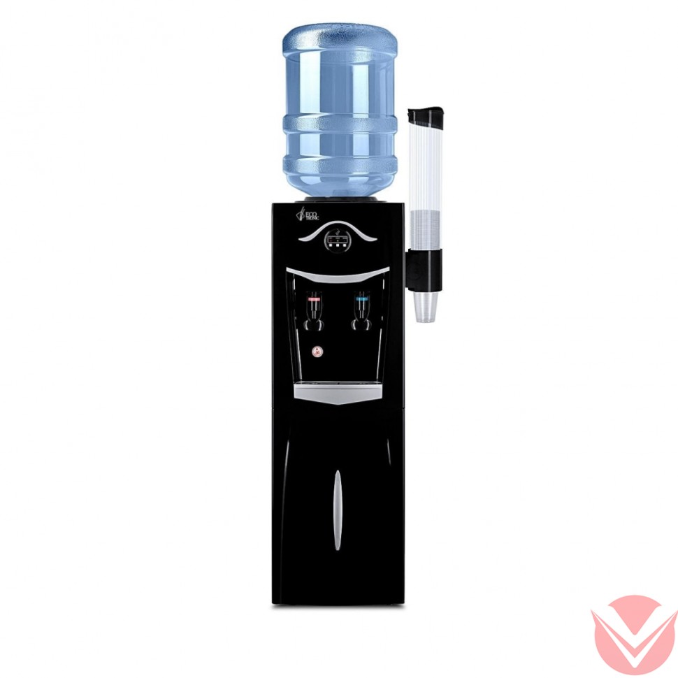 Кулер Ecotronic K21-LF с холодильником black+silver фото 1 — Интернет-магазин доставки продуктов и воды ВКУСНЫЙ