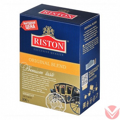 Ристон Ориджинал, черный, 100 пак фото 1 — Интернет-магазин доставки продуктов и воды ВКУСНЫЙ