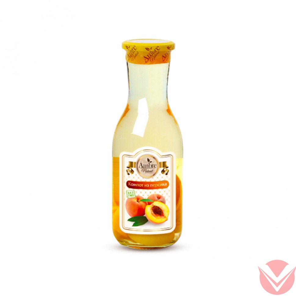 Компот из Персика 1л фото 1 — Интернет-магазин доставки продуктов и воды ВКУСНЫЙ