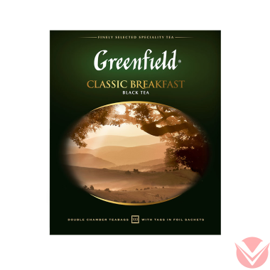Гринфилд Классический завтрак 100 пак — Интернет-магазин доставки продуктов и воды ВКУСНЫЙ