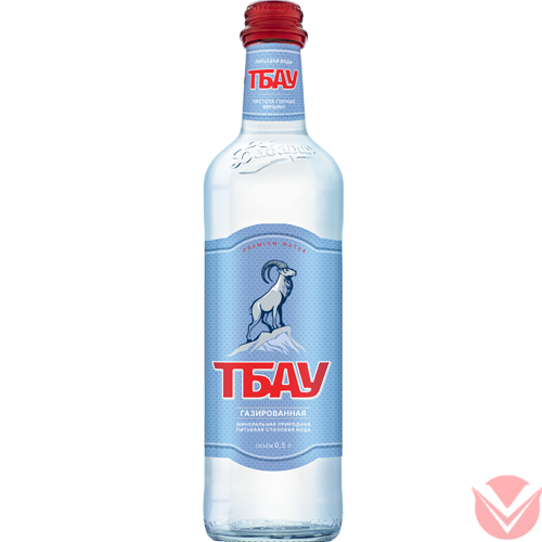 Вода питьевая "Тбау", 0,5 л Премиум (газ), стекло фото 1 — Интернет-магазин доставки продуктов и воды ВКУСНЫЙ