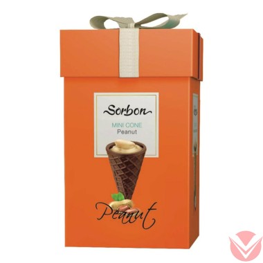 СОРБОН Мини-рожок арахис, 200 гр — Интернет-магазин доставки продуктов и воды ВКУСНЫЙ