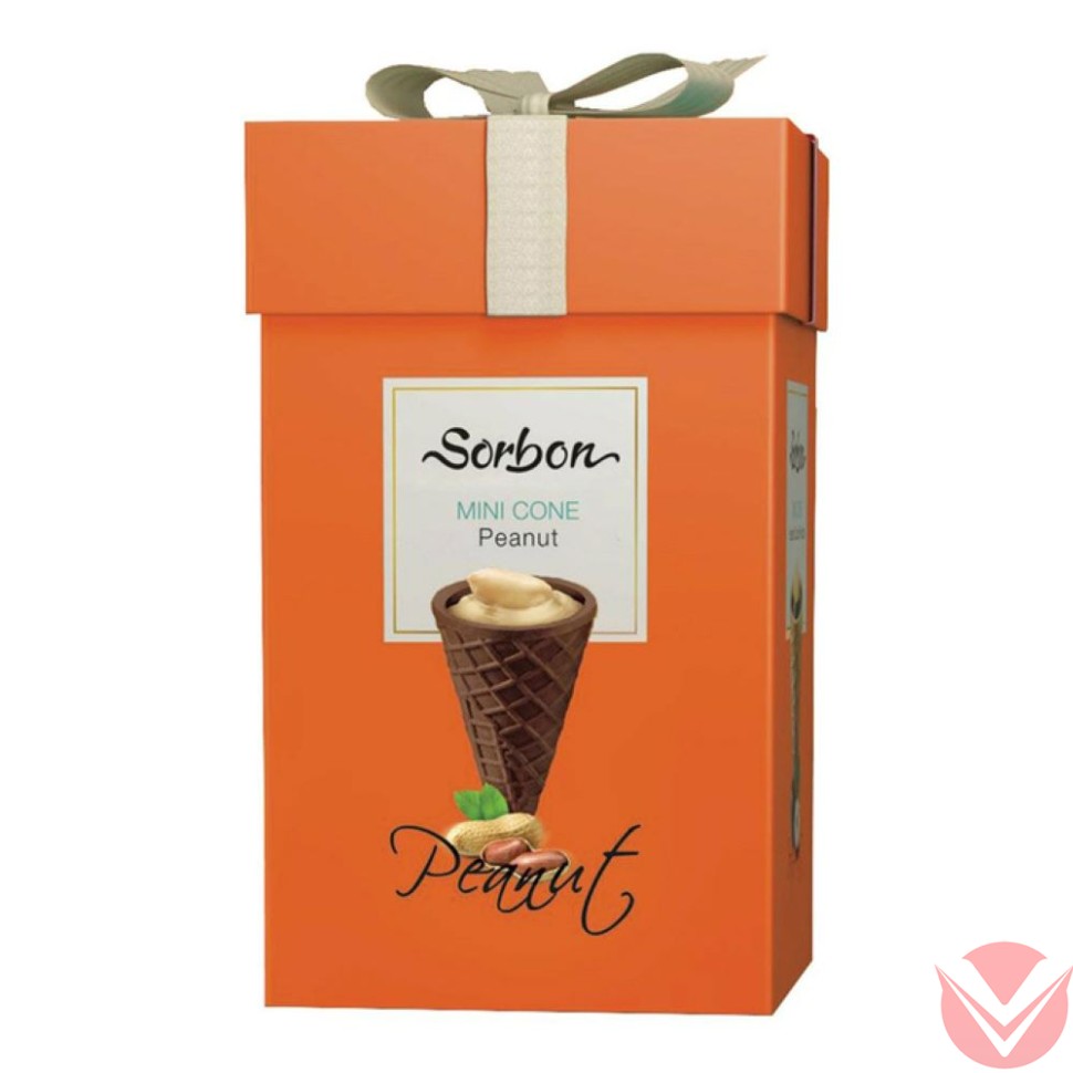 СОРБОН Мини-рожок арахис, 200 гр фото 1 — Интернет-магазин доставки продуктов и воды ВКУСНЫЙ