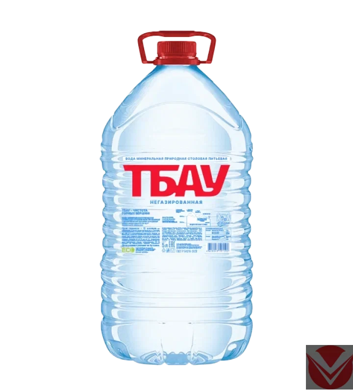 Вода питьевая "Тбау", 5л,  ПЭТ фото 1 — Интернет-магазин доставки продуктов и воды ВКУСНЫЙ